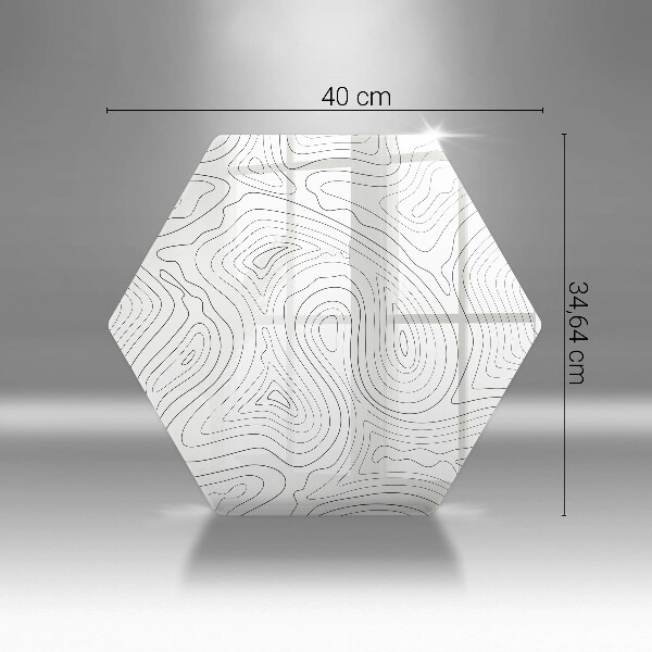 Tabla de cortar de vidrio Formas abstractas