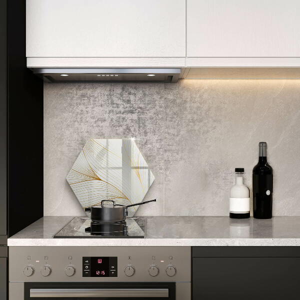 Tabla de cortar de vidrio Patrón de líneas modernas