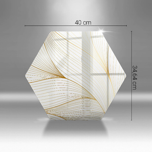 Tabla de cortar de vidrio Patrón de líneas modernas