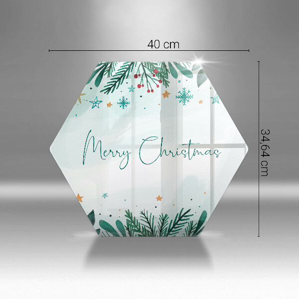 Tabla de cortar de vidrio Merry christmas