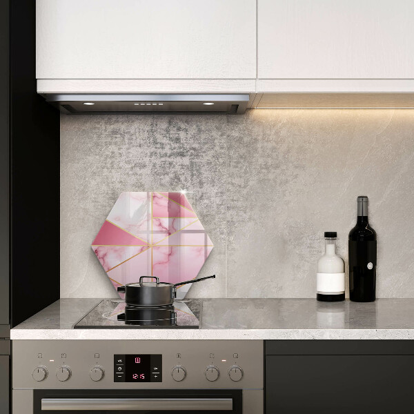 Tabla de cortar de vidrio Mármol geométrico