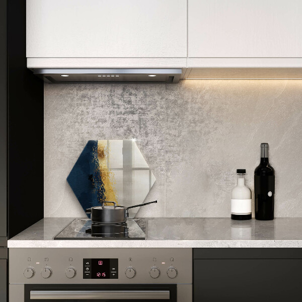 Tabla de cortar de vidrio Abstracción de oro