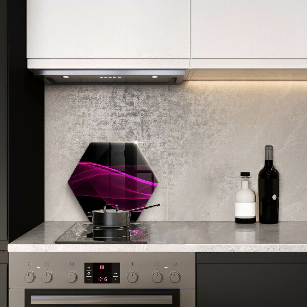 Tabla de cortar de vidrio Abstracción rosa