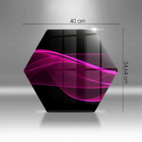 Tabla de cortar de vidrio Abstracción rosa