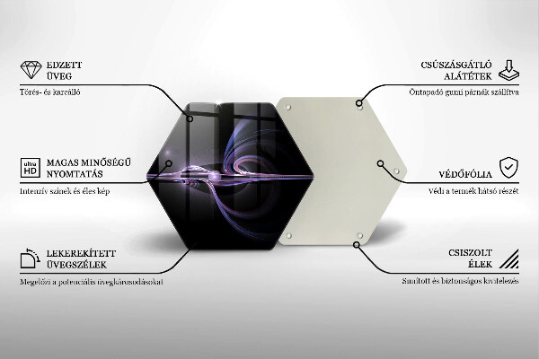 Tabla de cortar de vidrio Abstracción moderna