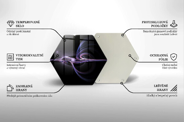 Tabla de cortar de vidrio Abstracción moderna