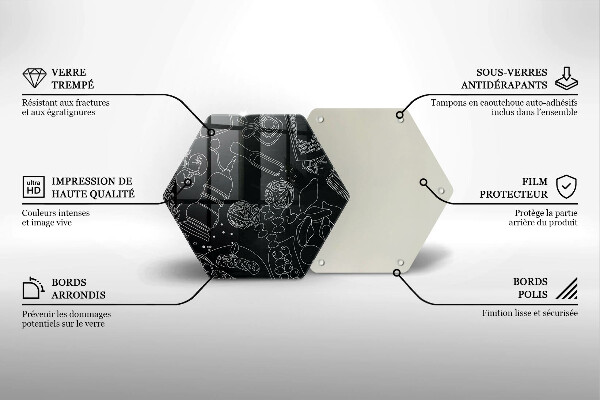 Tabla de cortar de vidrio Accesorios de cocina