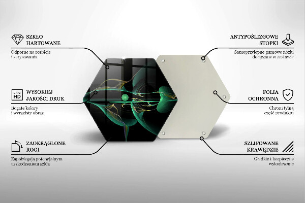 Tabla de cortar de vidrio Abstracción moderna