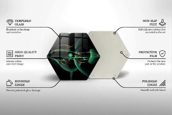 Tabla de cortar de vidrio Abstracción moderna