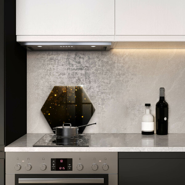 Tabla de cortar de vidrio Brillo dorado