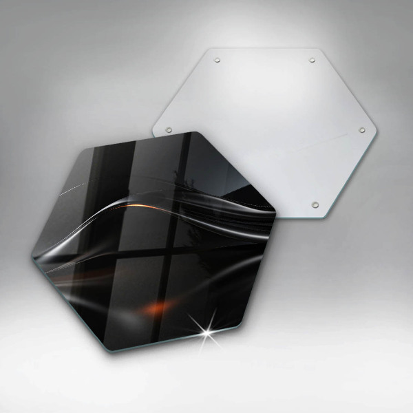 Tabla de cortar de vidrio Diseño abstracto 3d