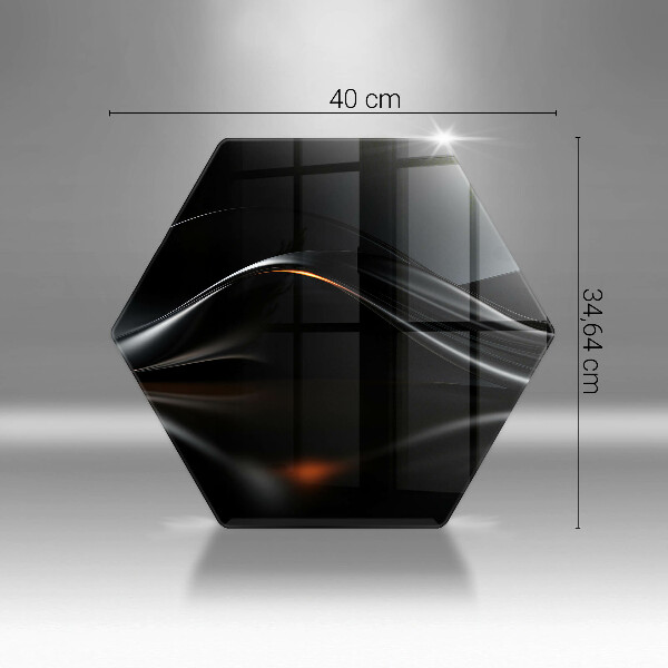 Tabla de cortar de vidrio Diseño abstracto 3d