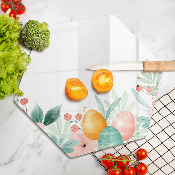 Tabla de cortar de vidrio Huevos de pascua