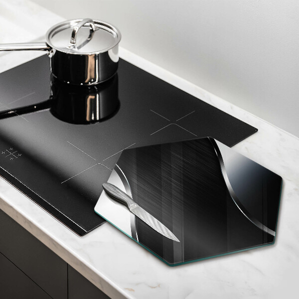 Tabla de cortar de vidrio Abstracción de metales