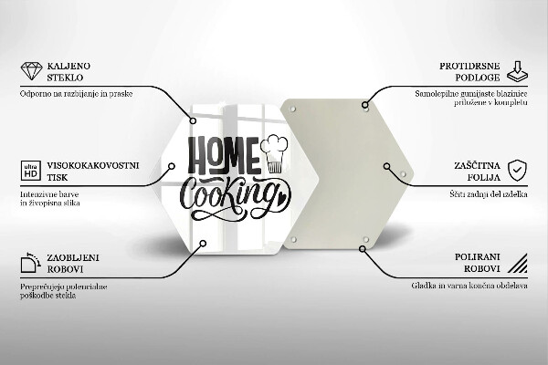 Tabla de cortar de vidrio Home cooking