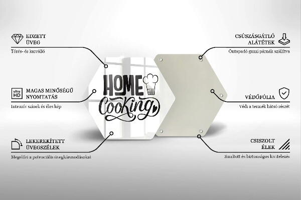 Tabla de cortar de vidrio Home cooking