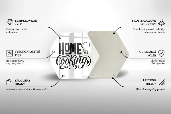 Tabla de cortar de vidrio Home cooking