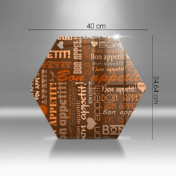 Tabla de cortar de vidrio Bon appetit subtítulos