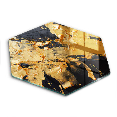 Tabla de cortar de vidrio Textura de pintura elegante