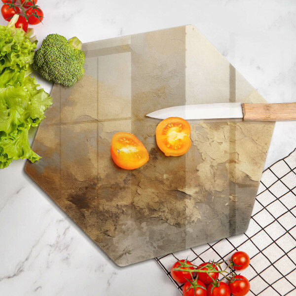 Tabla de cortar de vidrio Textura rica