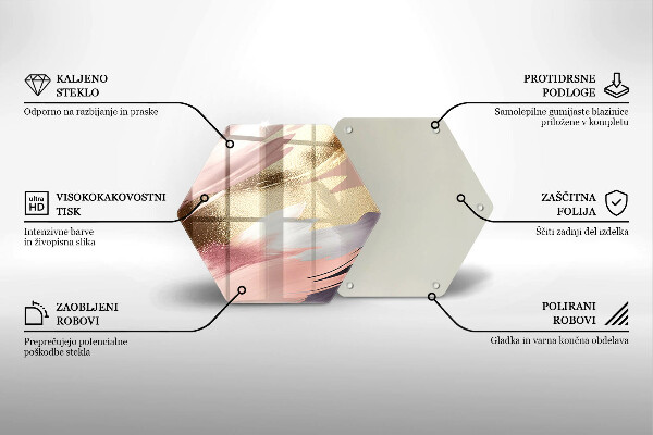 Tabla de cortar de vidrio Manchas pastel
