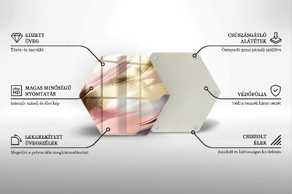 Tabla de cortar de vidrio Manchas pastel