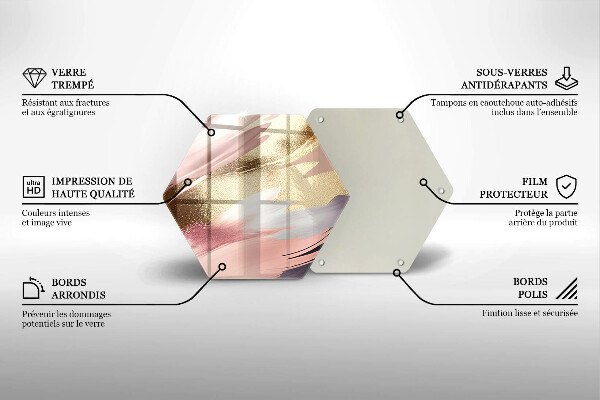 Tabla de cortar de vidrio Manchas pastel