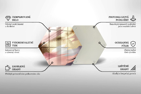 Tabla de cortar de vidrio Manchas pastel
