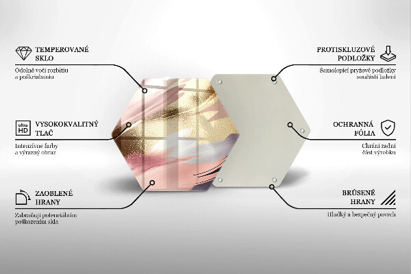 Tabla de cortar de vidrio Manchas pastel