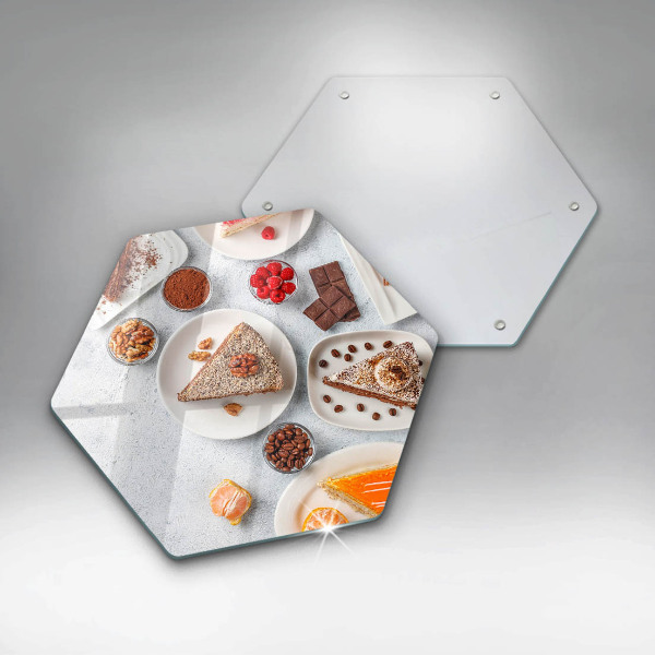 Tabla de cortar de vidrio La dulzura del pastel