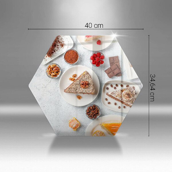 Tabla de cortar de vidrio La dulzura del pastel