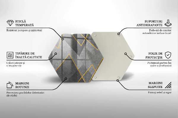 Tabla de cortar de vidrio Formas afiladas