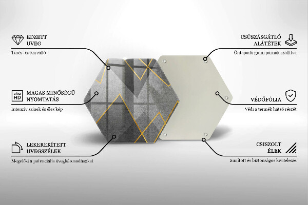 Tabla de cortar de vidrio Formas afiladas