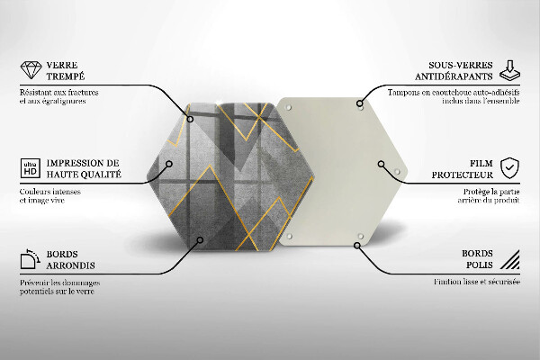 Tabla de cortar de vidrio Formas afiladas