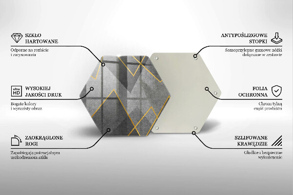 Tabla de cortar de vidrio Formas afiladas