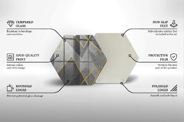 Tabla de cortar de vidrio Formas afiladas