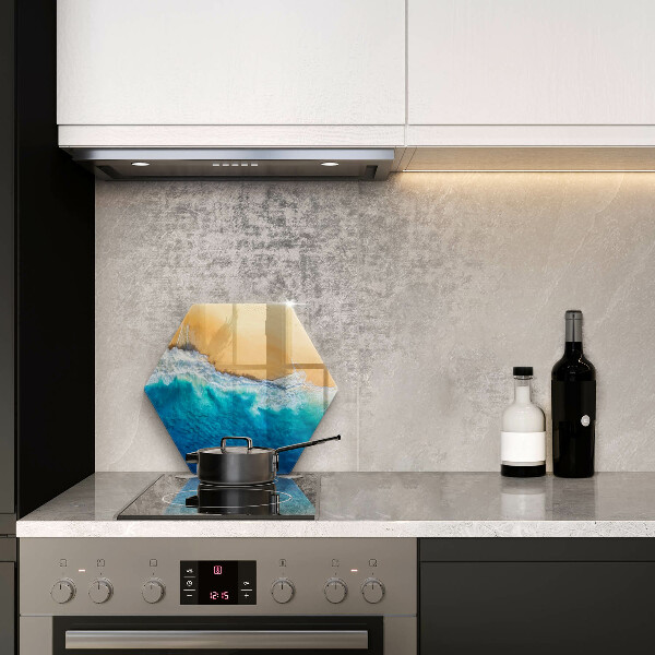 Tabla de cortar de vidrio Playa y mar