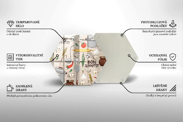 Tabla de cortar de vidrio Ilustración de cocina