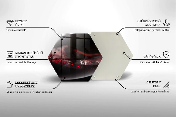 Tabla de cortar de vidrio Vino tinto en una copa