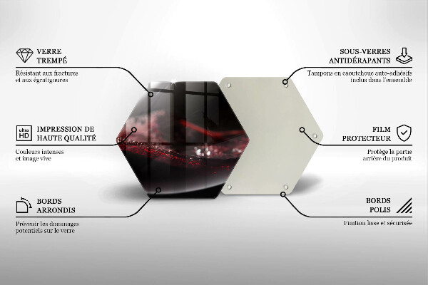 Tabla de cortar de vidrio Vino tinto en una copa