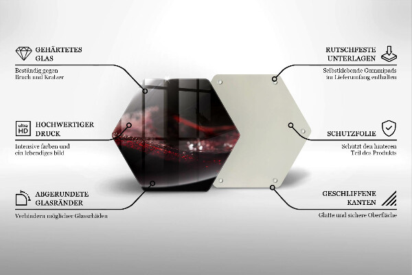 Tabla de cortar de vidrio Vino tinto en una copa
