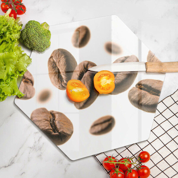 Tabla de cortar de vidrio Granos de café