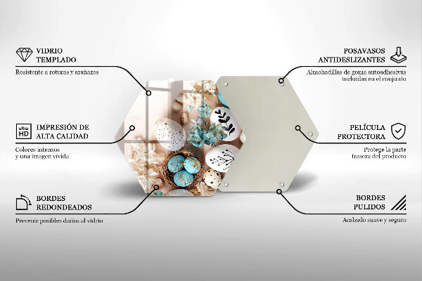 Tabla de cortar de vidrio Decoraciones de pascua