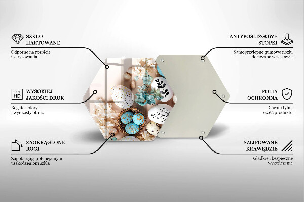 Tabla de cortar de vidrio Decoraciones de pascua