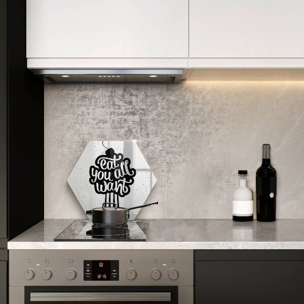 Tabla de cortar de vidrio Eat all you want