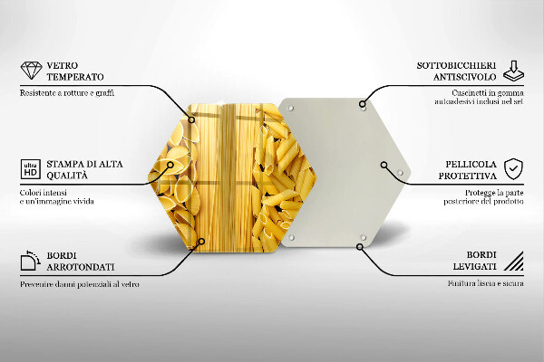 Tabla de cortar de vidrio Pasta