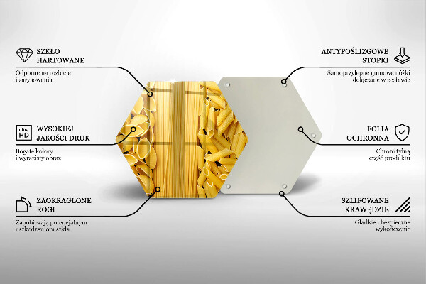 Tabla de cortar de vidrio Pasta