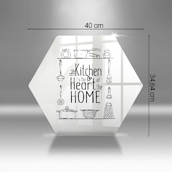 Tabla de cortar de vidrio Inscripción frase