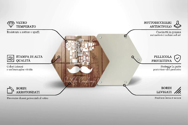 Tabla de cortar de vidrio I like cooking