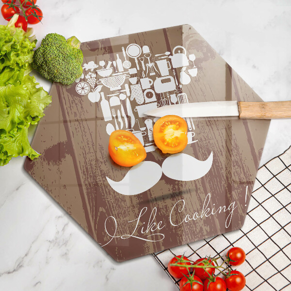 Tabla de cortar de vidrio I like cooking